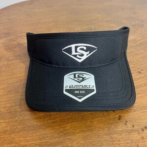 Louisville Slugger Visor Hat One Size Baseball Softball OSFM Black Adjustable